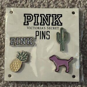PINK Enamel Logo Accessory Pins